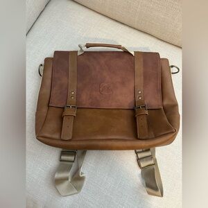 ANIMALISTA Brown Vegan Leather Backpack